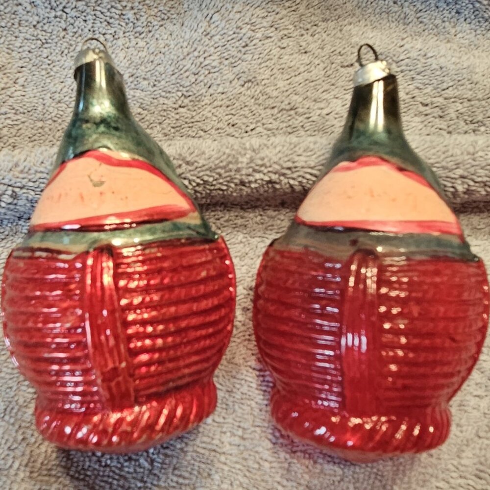 Wine Jug Cask ~ Vintage ~ Blown Glass Ornament ~ West Germany